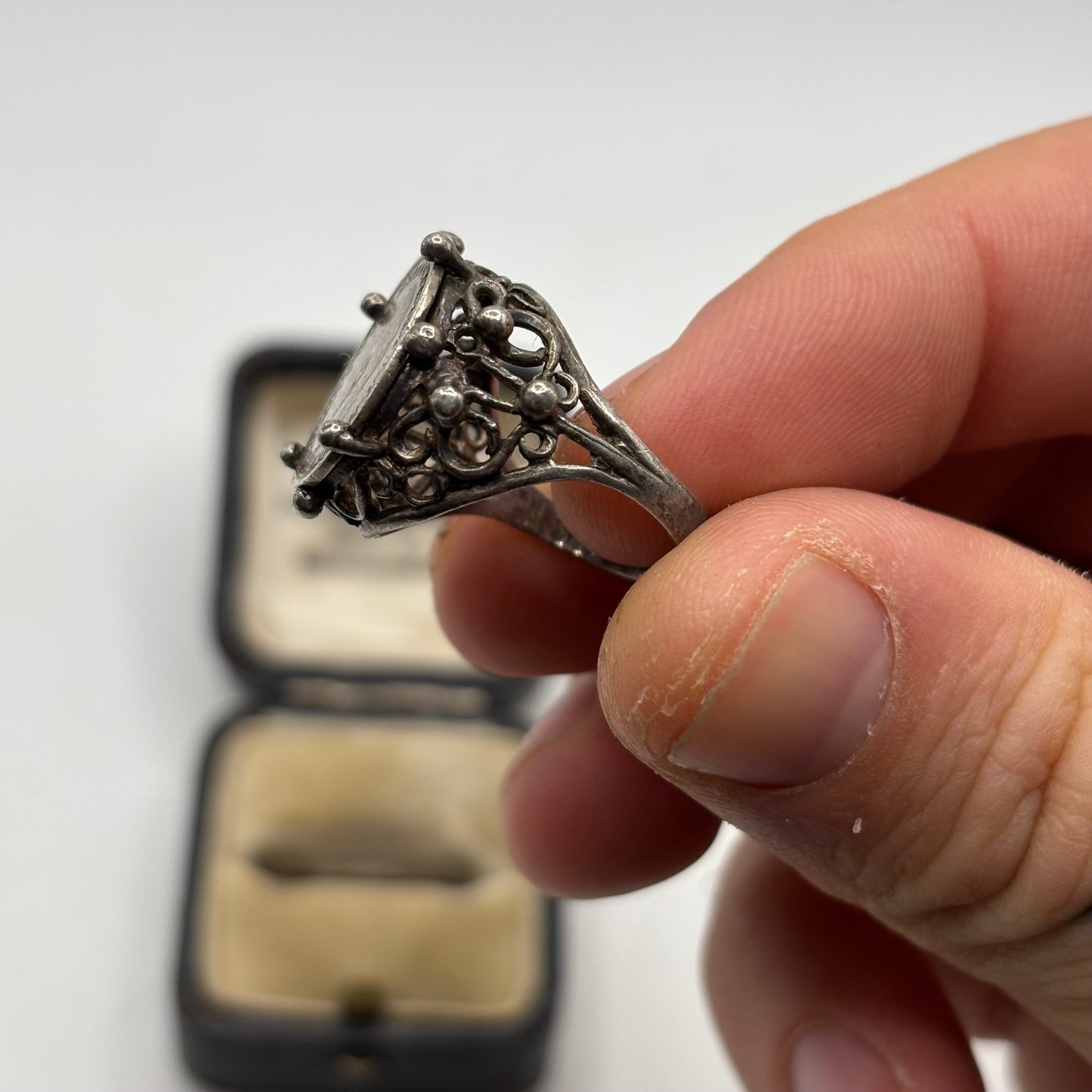 Silver Vintage 1916 Coin Ring