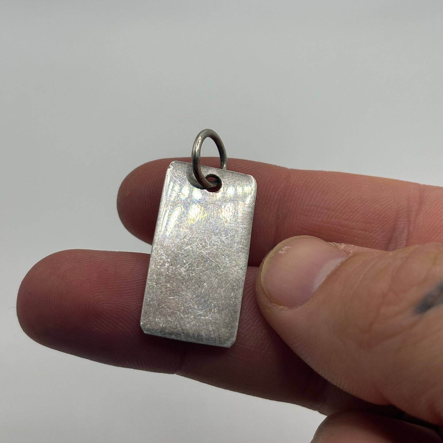 Silver Plain Tag