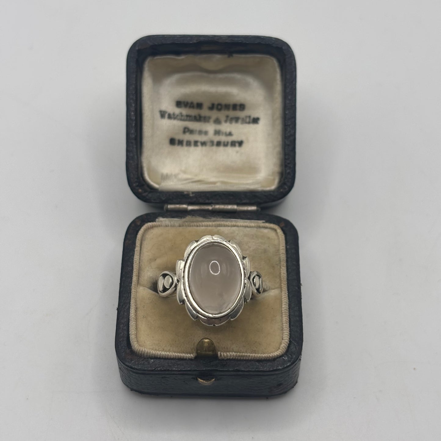 Silver Rose Quartz Ring