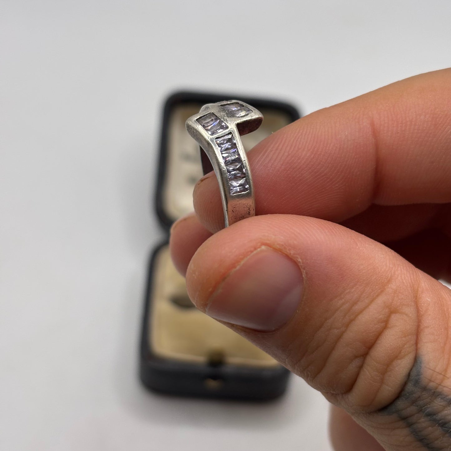 Silver Topaz Band Ring
