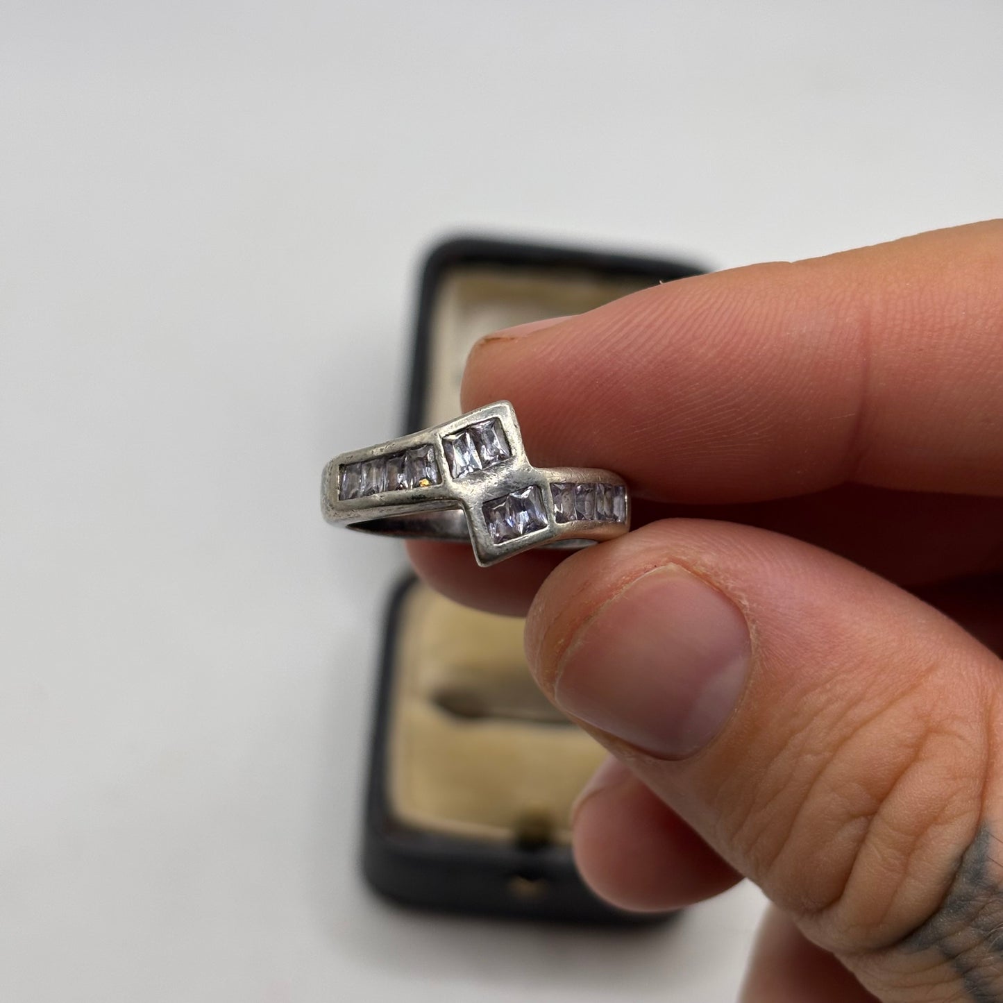 Silver Topaz Band Ring