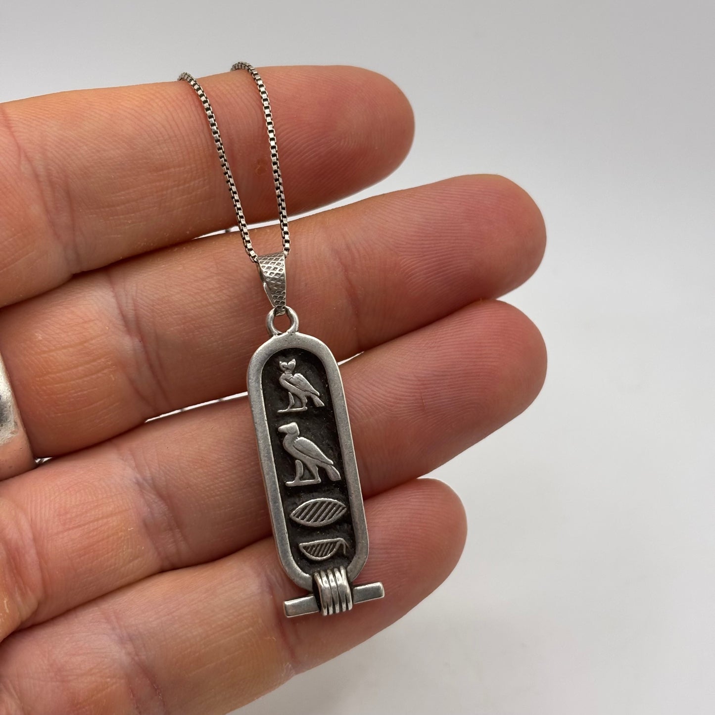Silver 16” Egyptian Necklace