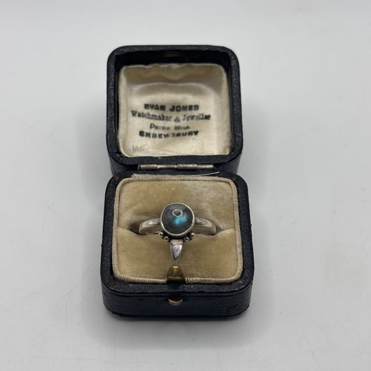 Silver Labradorite Ring