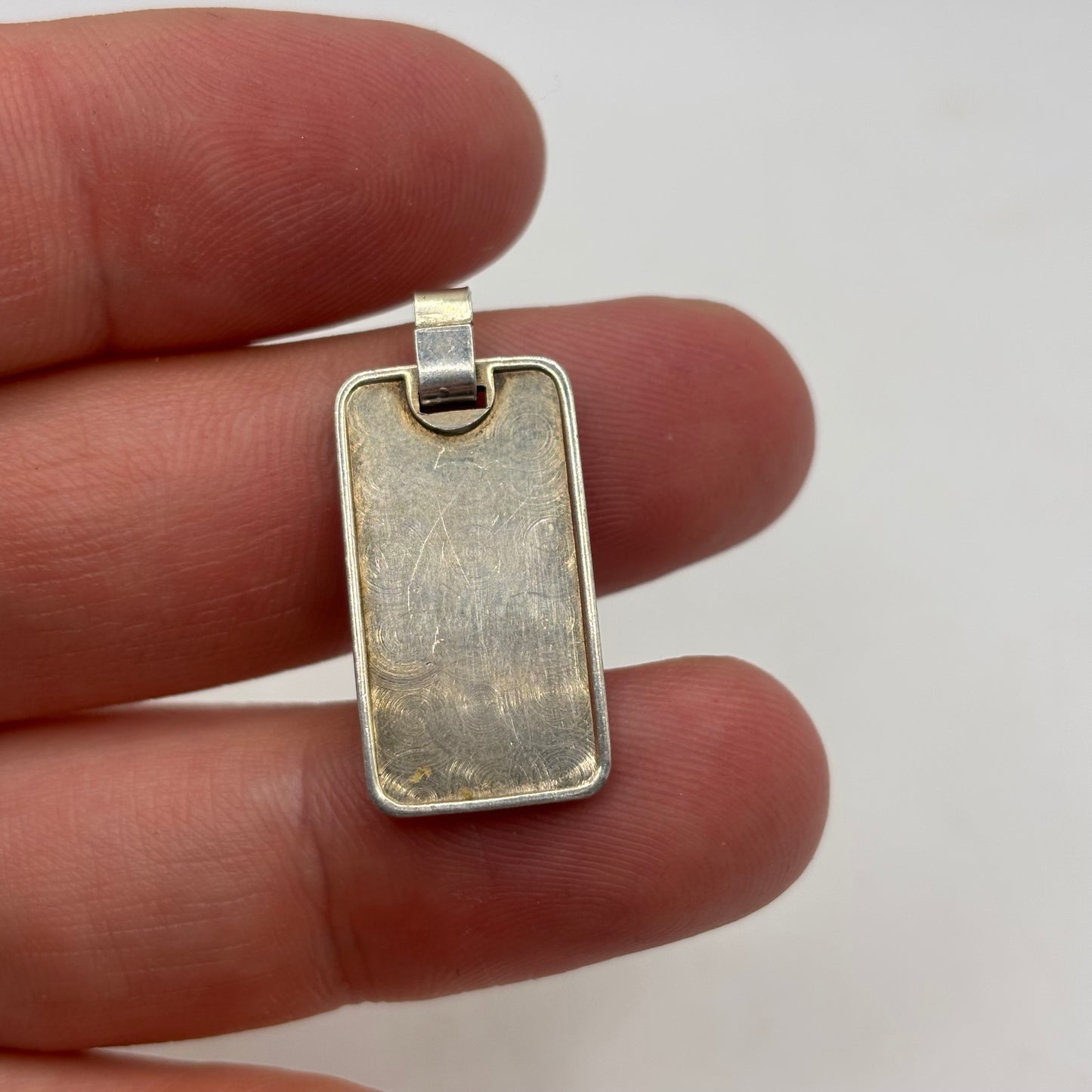 Silver Vintage Aquarius Pendant