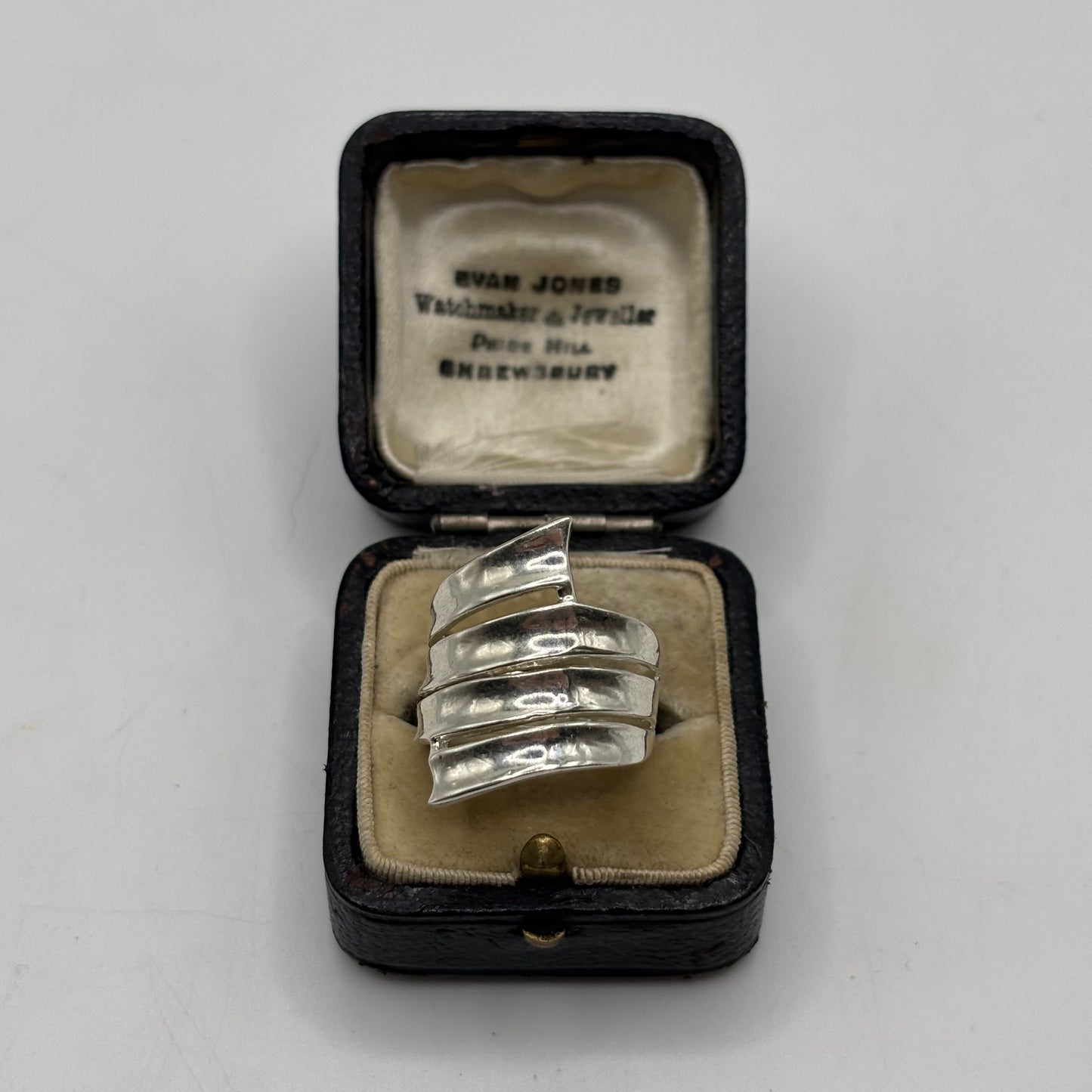 Silver Abstract Band Ring