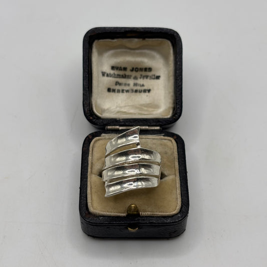 Silver Abstract Band Ring