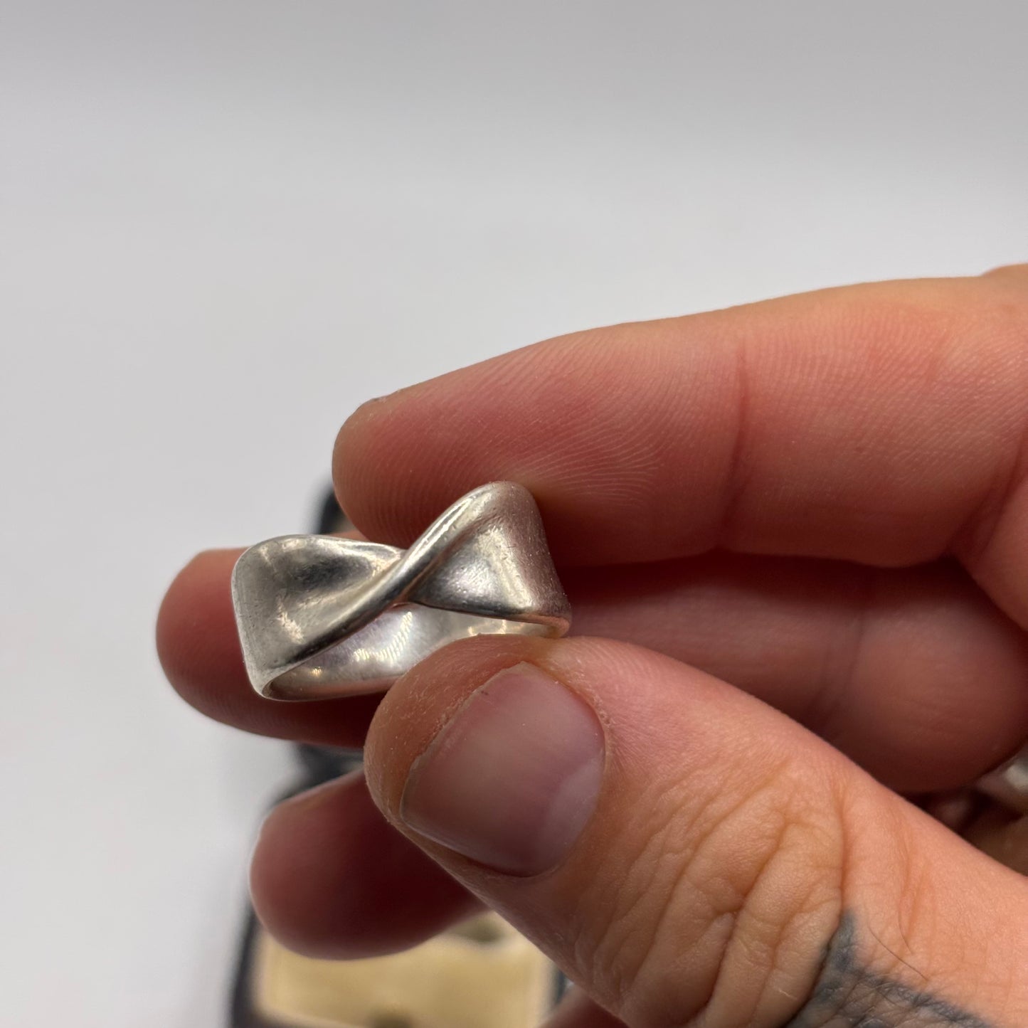 Silver Chunky Band Ring