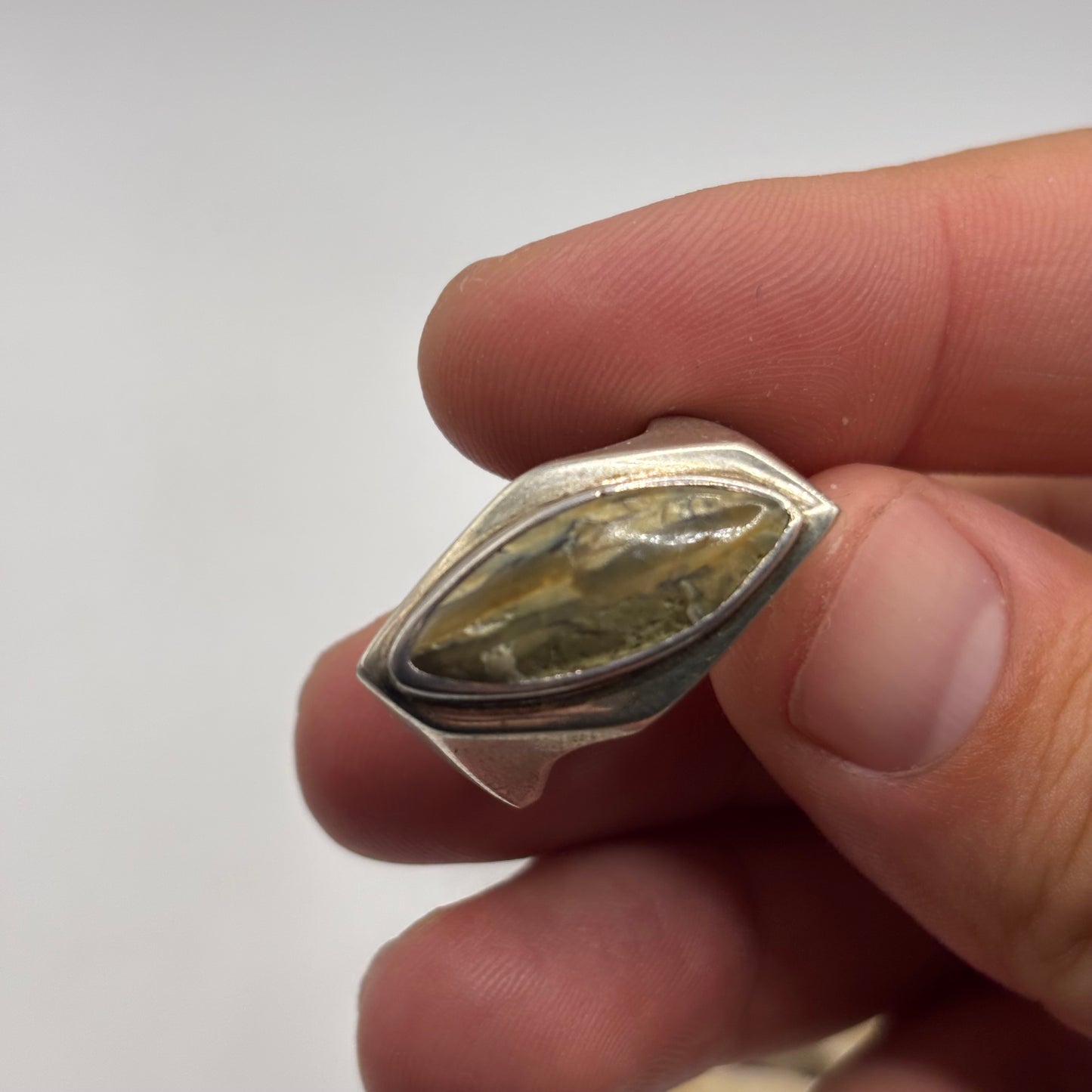Silver Heavy Modernist Ring (R)