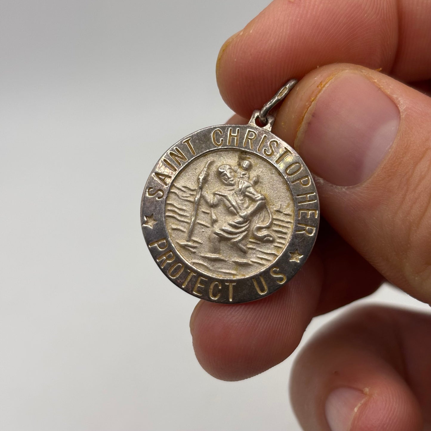 Silver St Christopher Pendant