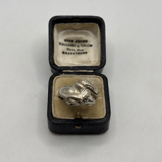 Silver Beautiful Rams Head Ring (T)
