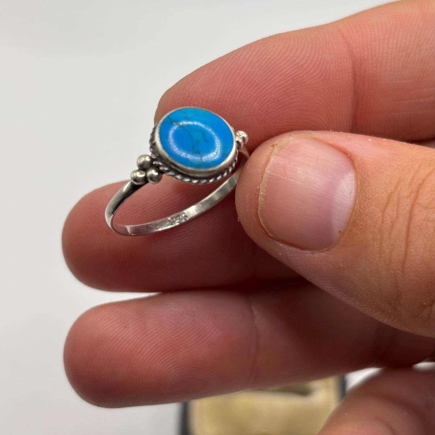 Silver Turquoise Ring (S)