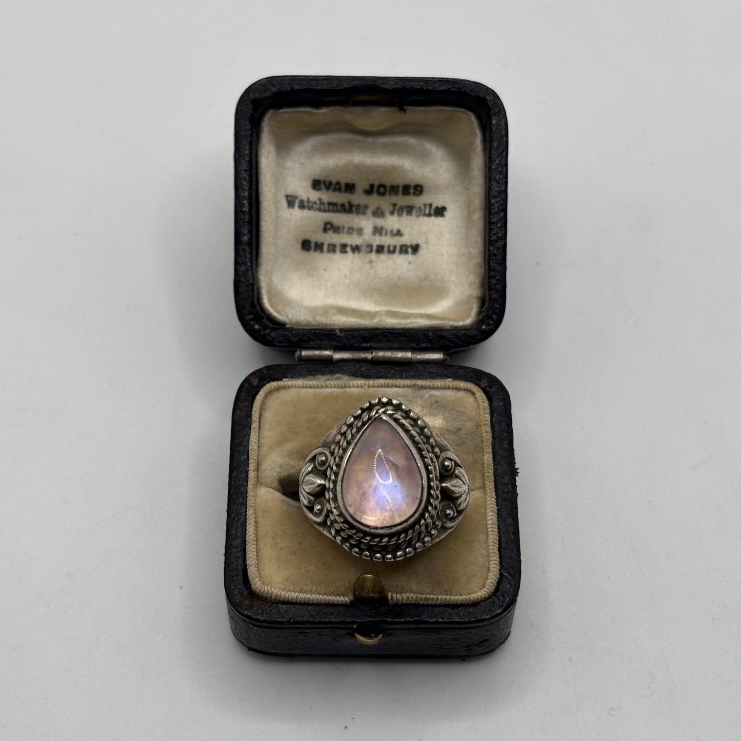Silver Moonstone Ring (S)