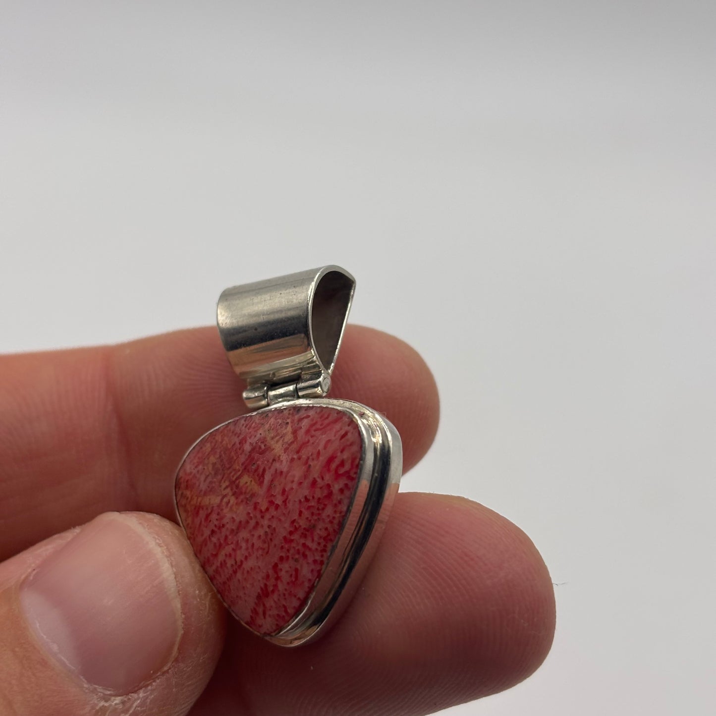 Silver Coral Pendant
