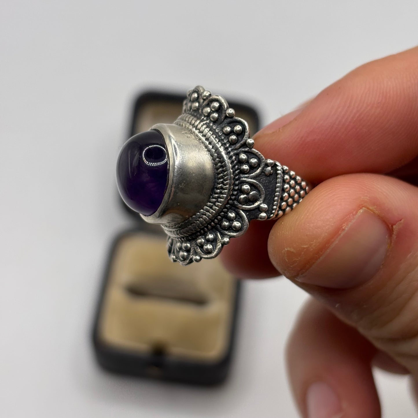 Silver Amethyst Ring