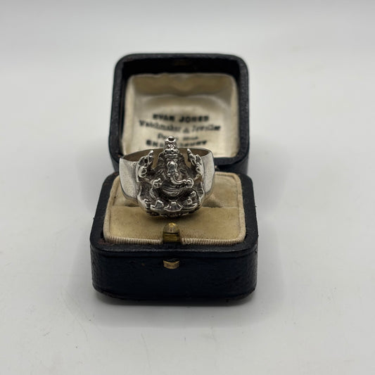 Silver Chunky Ganesh Ring