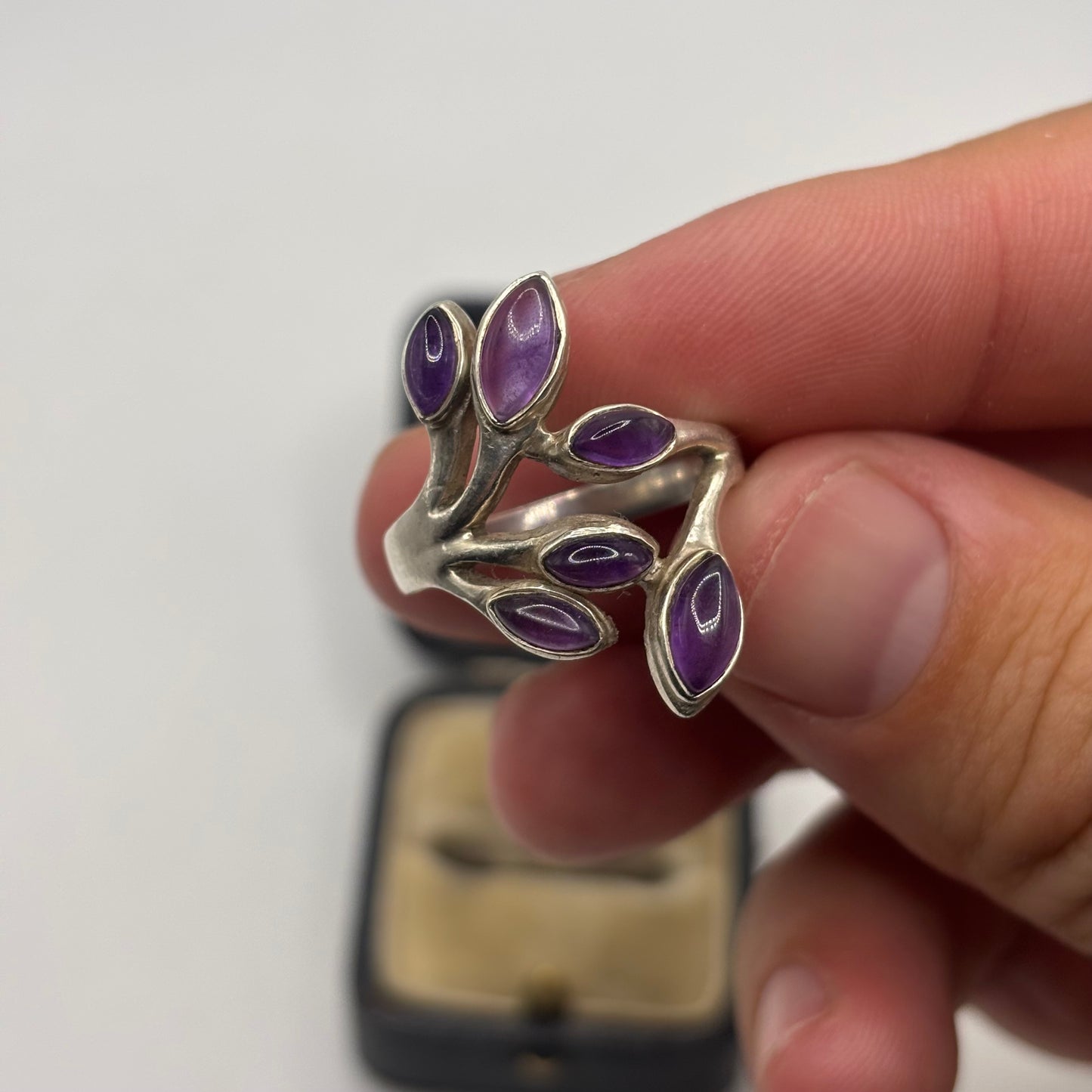 Silver Amethyst Ring (P)