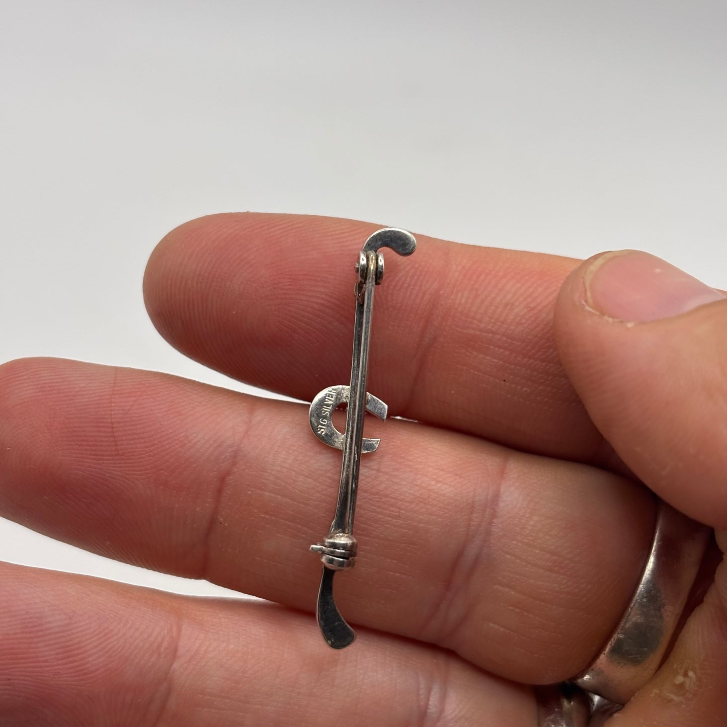 Silver Horse Shoe Brooch