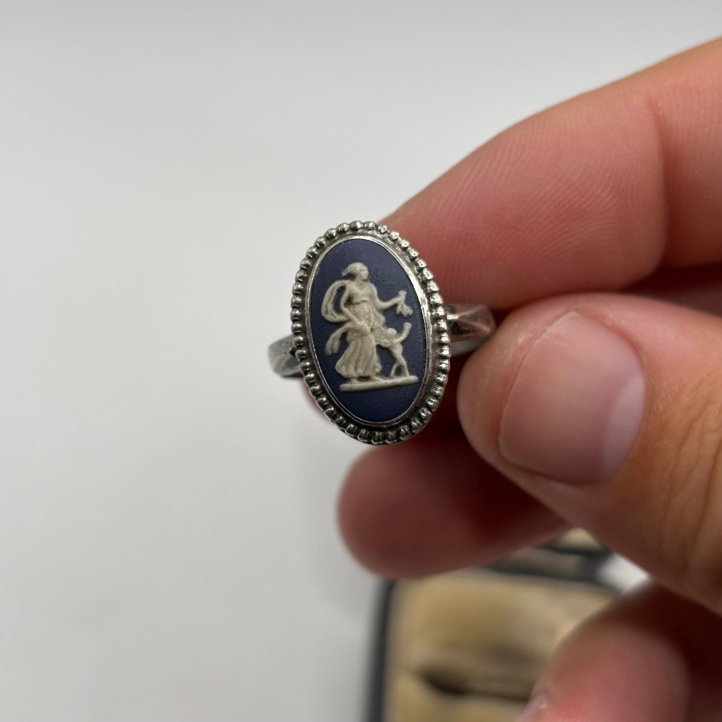 Silver Wedgewood Ring (R)