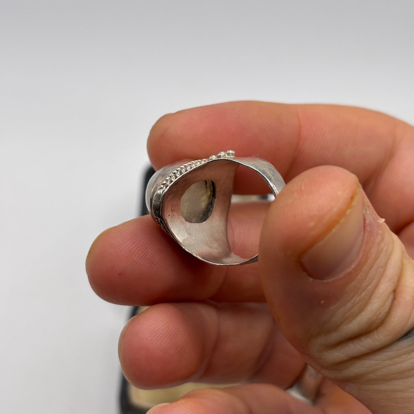 Silver Moonstone Ring