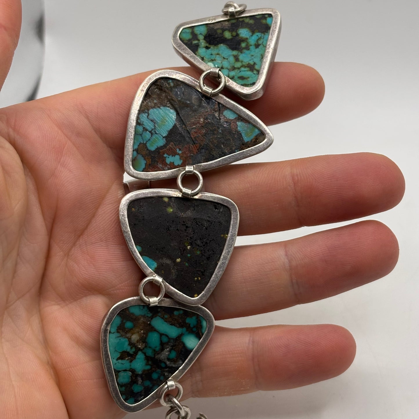 Silver 6”-7” Incredible Turquoise Bracelet