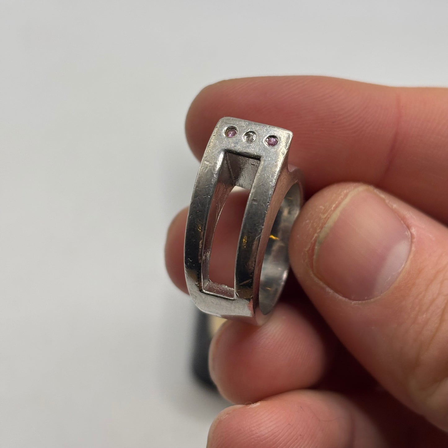 Silver Heavy Hot Diamonds Ring