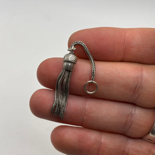 Silver Victorian Acorn Pendant