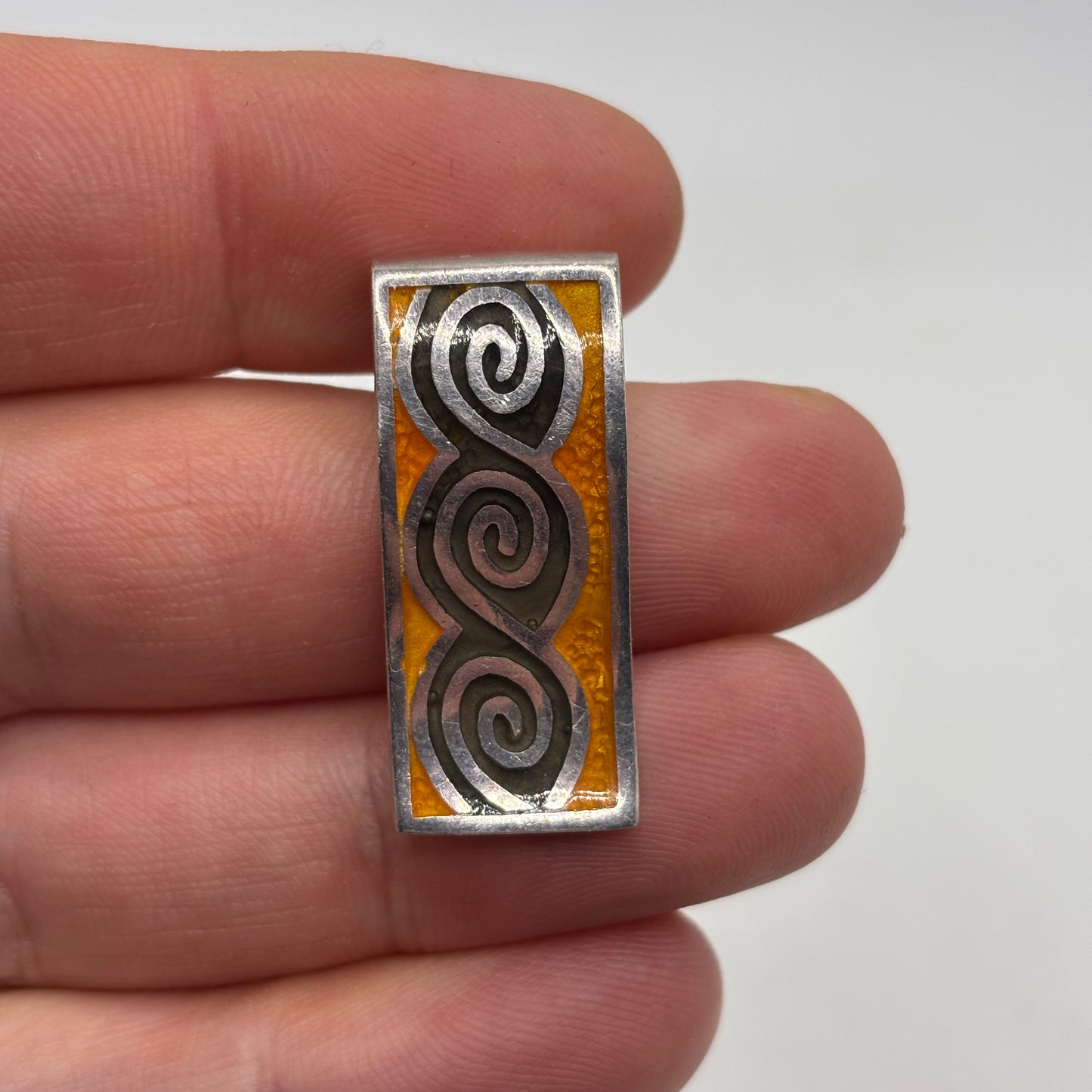 Silver Enamel Pendant