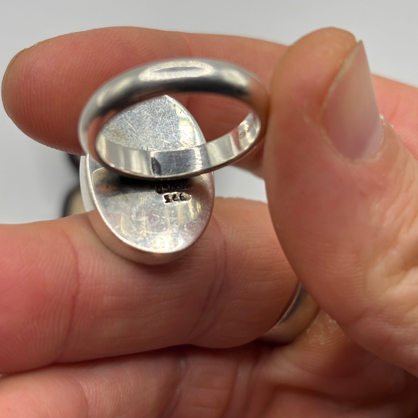 Silver Heavy Mexican Swirl Ring