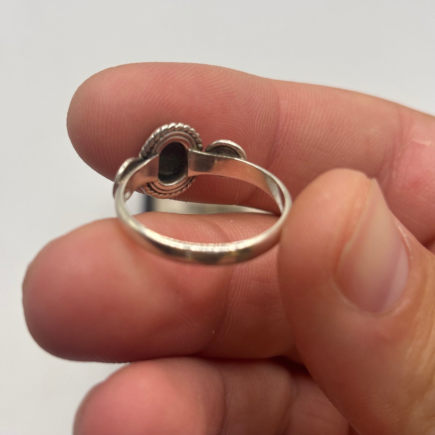 Silver Turquoise Ring (Q 1/2)
