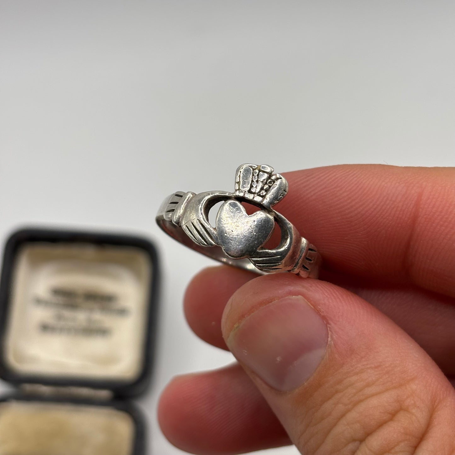 Silver Irish Claddagh Ring