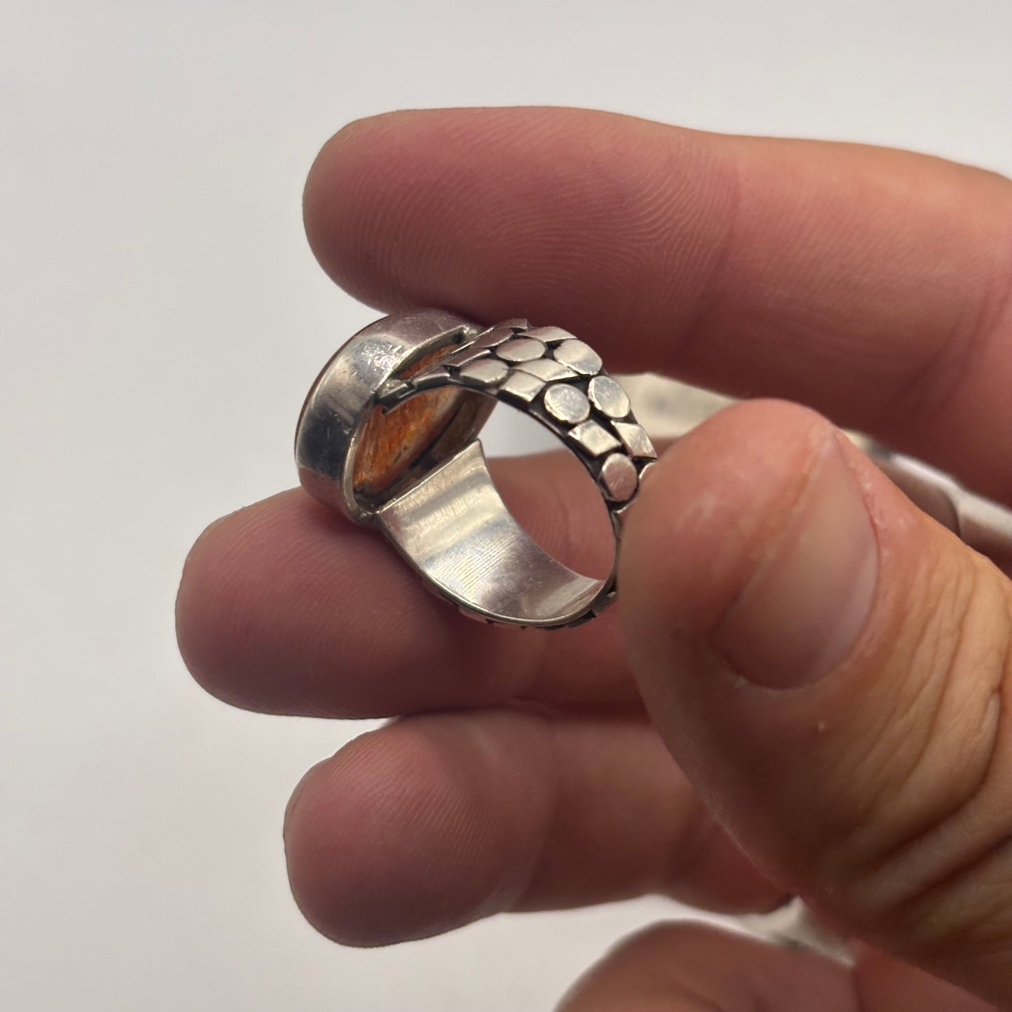 Silver Sunstone Ring