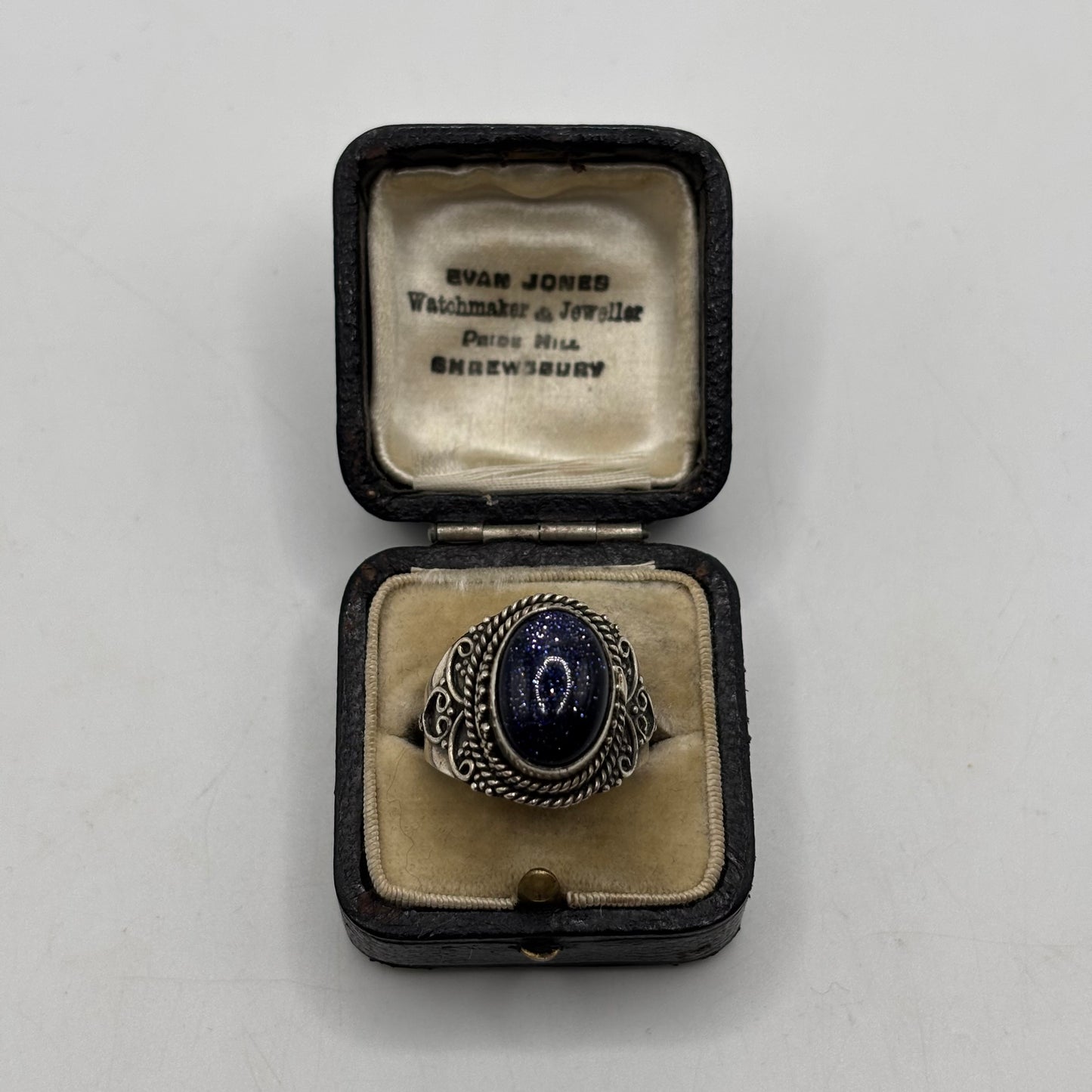 Silver Sun Stone Ring