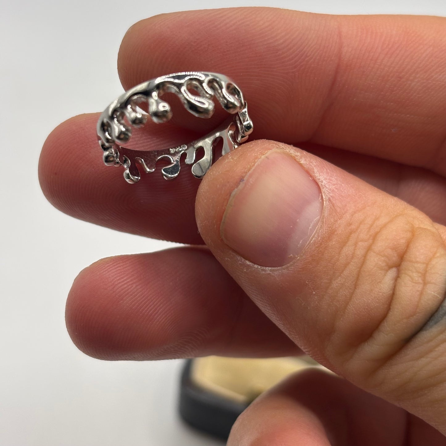 Silver Drip Ring
