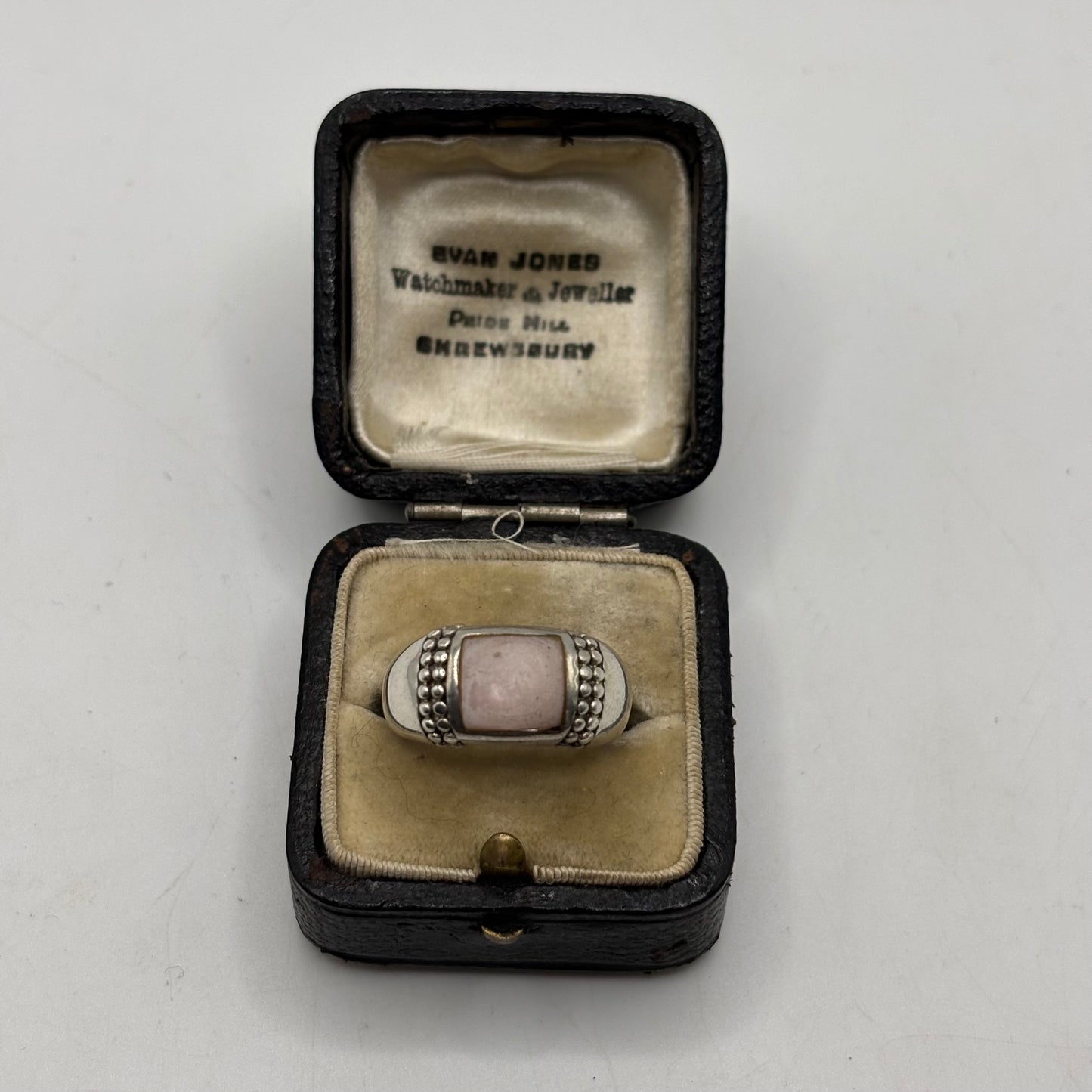 Silver Pearl Band Ring