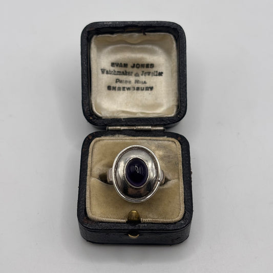 Silver Amethyst Ring (M)
