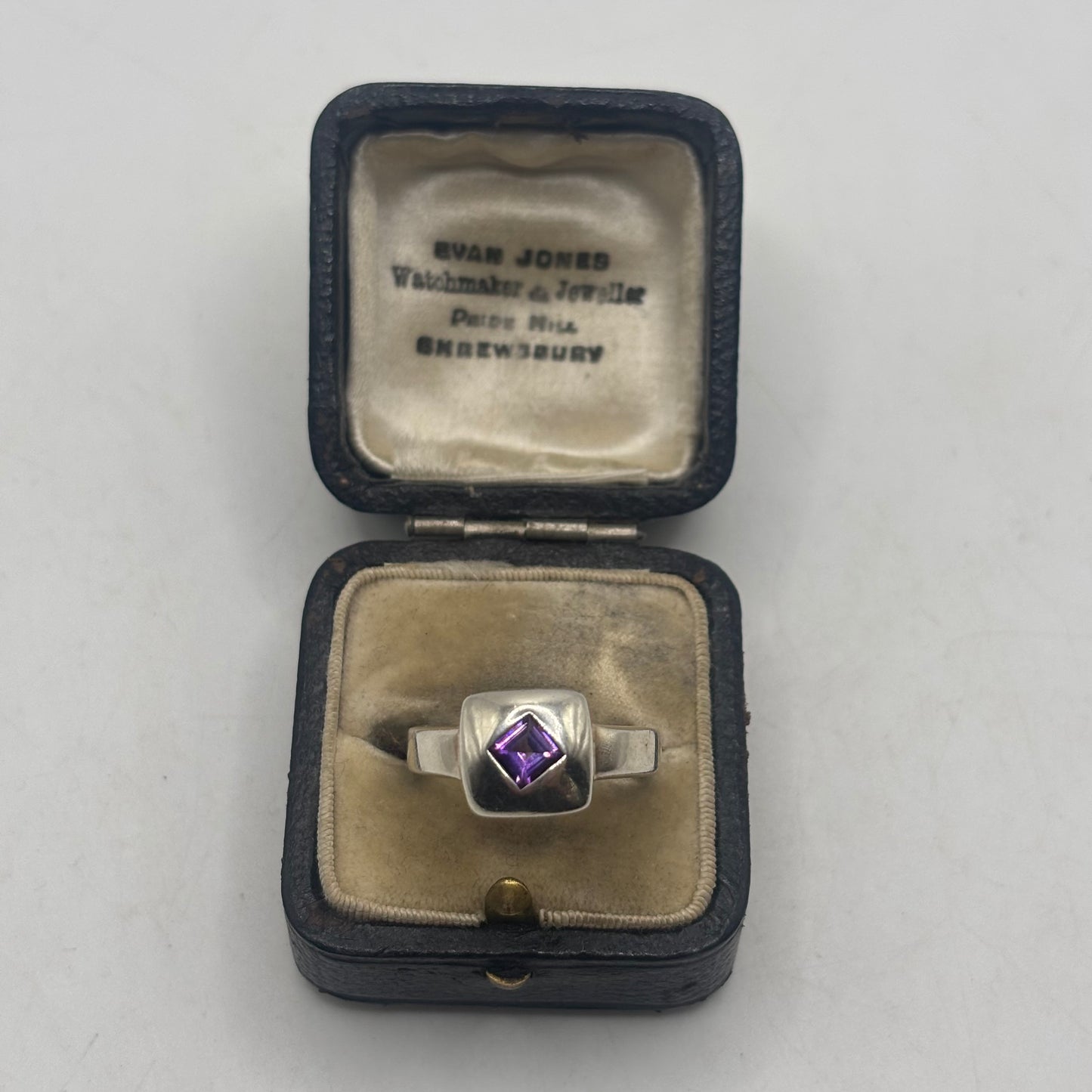Silver Amethyst Ring (N 1/2)