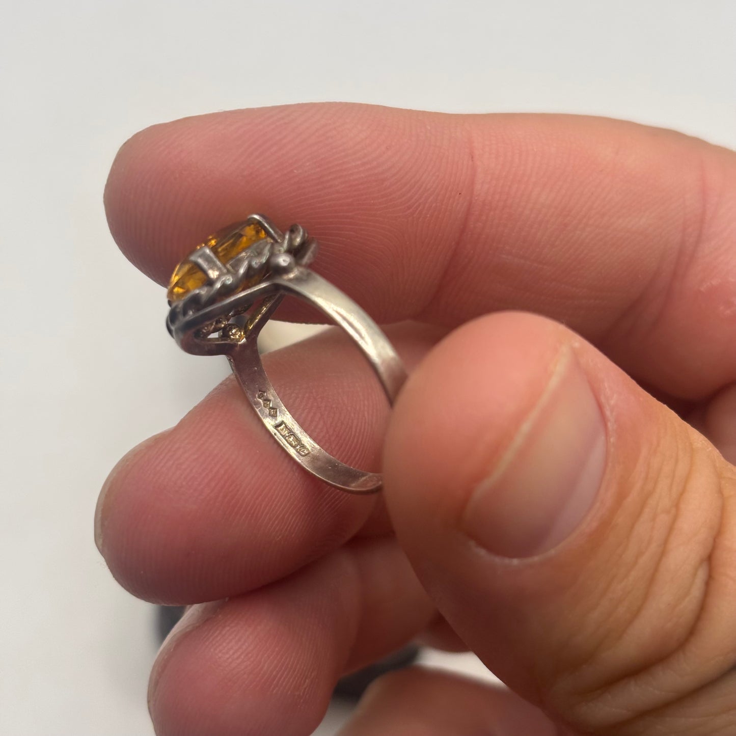 Silver Citrine Ring (N)