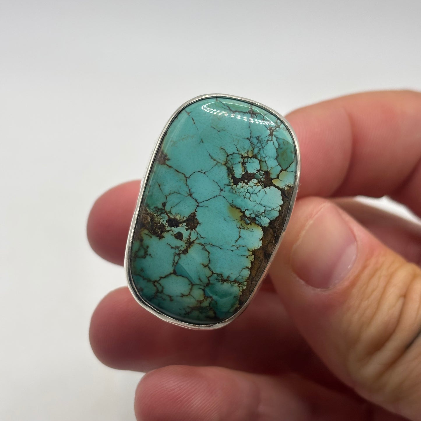 Incredible Turquoise Gypsy Silver Ring (R)