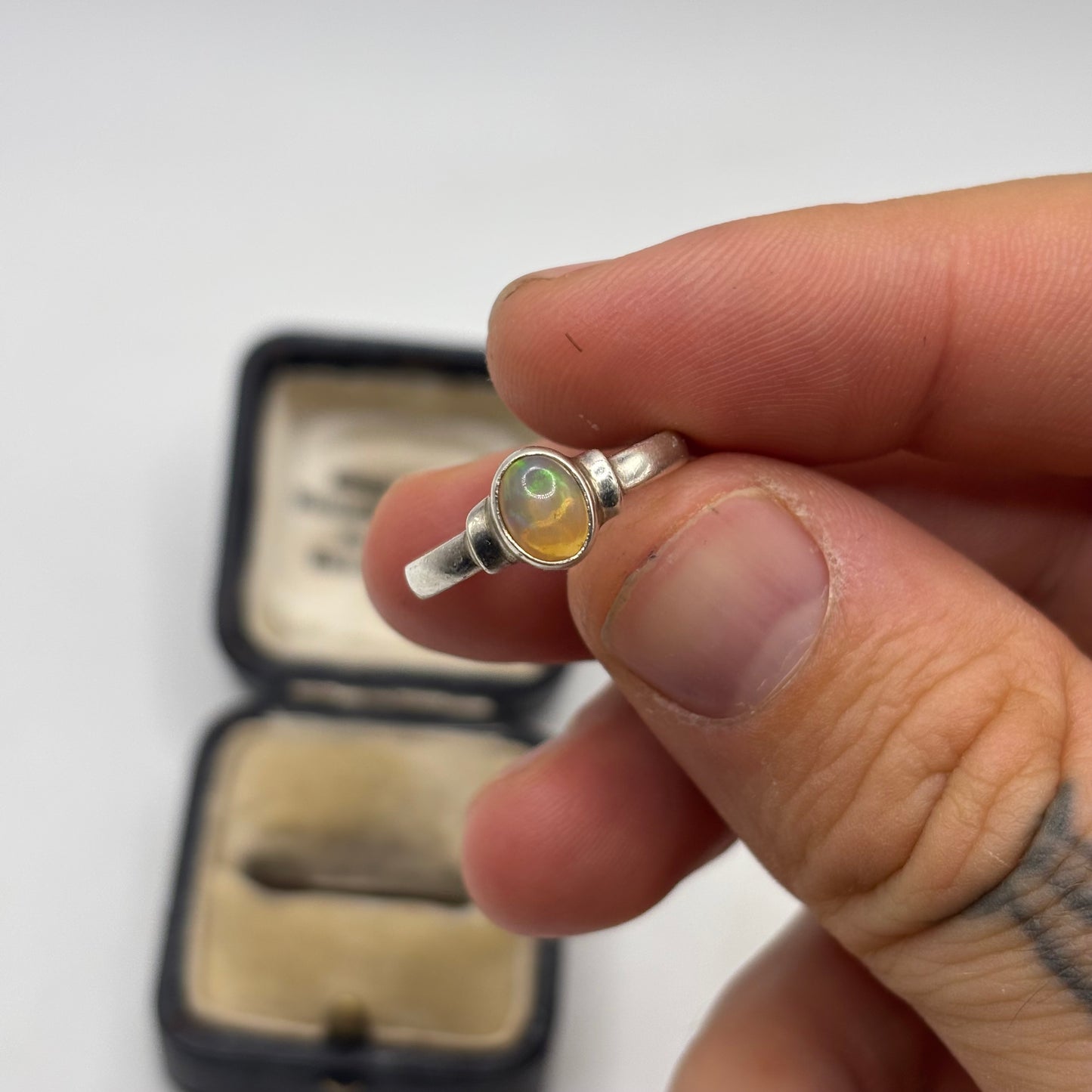Silver Opal Ring