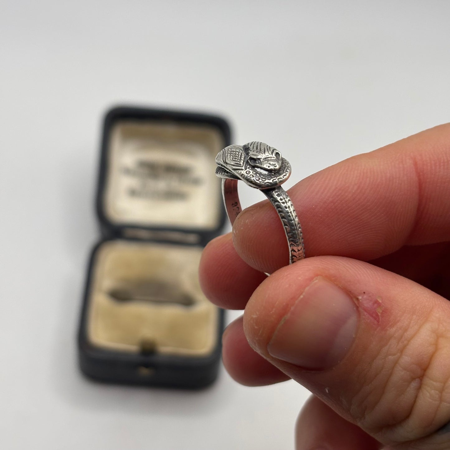 Silver Double Headed Snake Ring