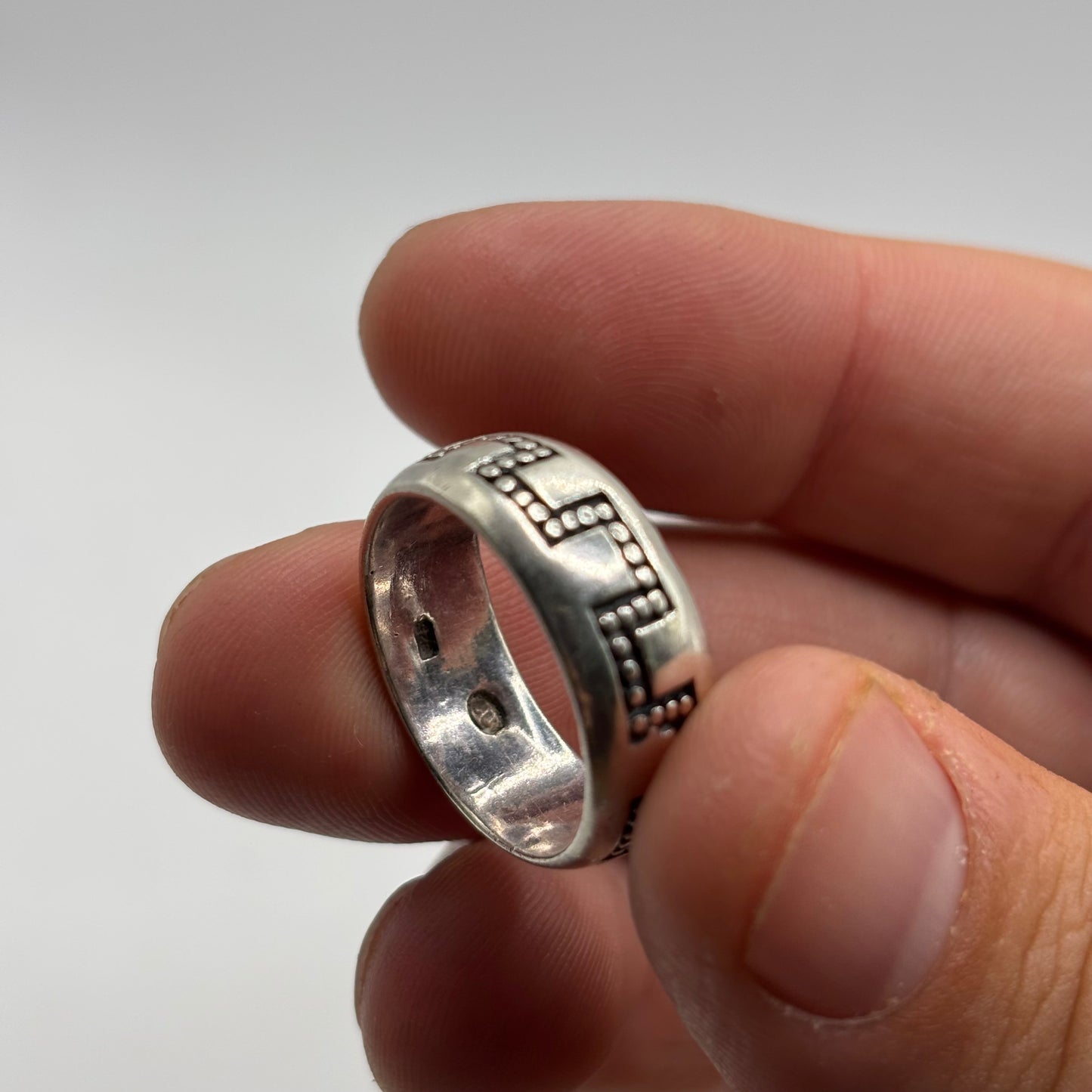 Silver Heavy Band Ring (R)