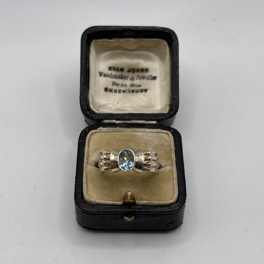 Silver Blue Topaz Ring