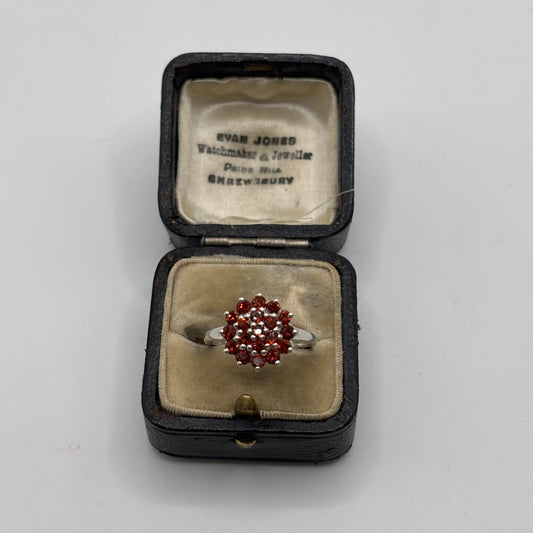 Silver Garnet Ring (M)