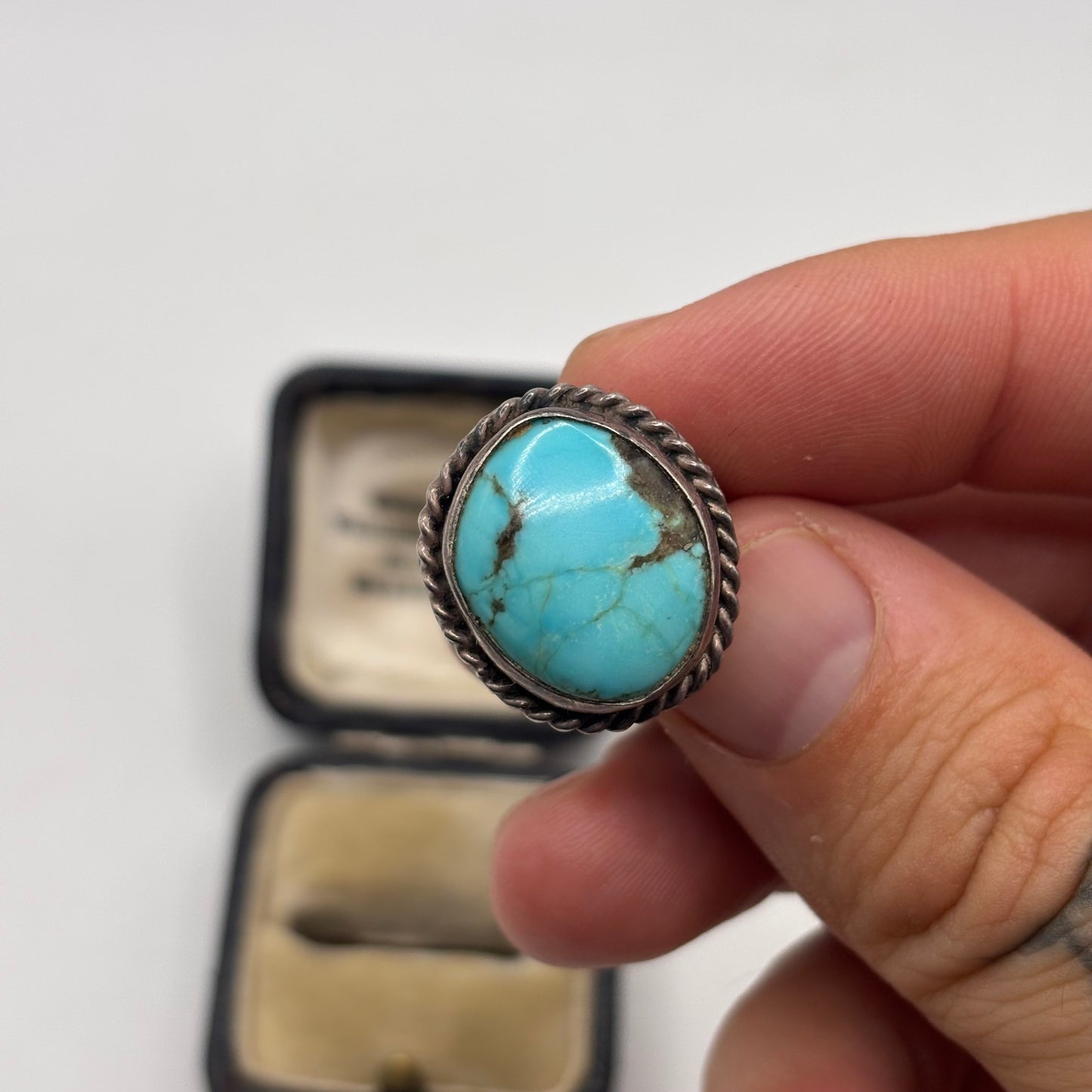 Silver Native American Turquoise Ring