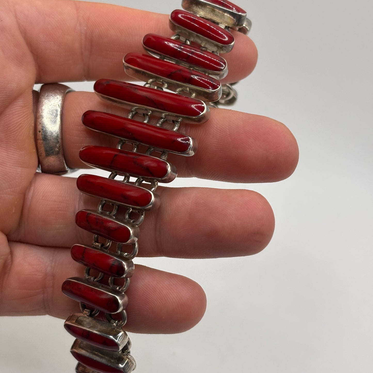 Silver Incredible 7.5” Coral Bracelet