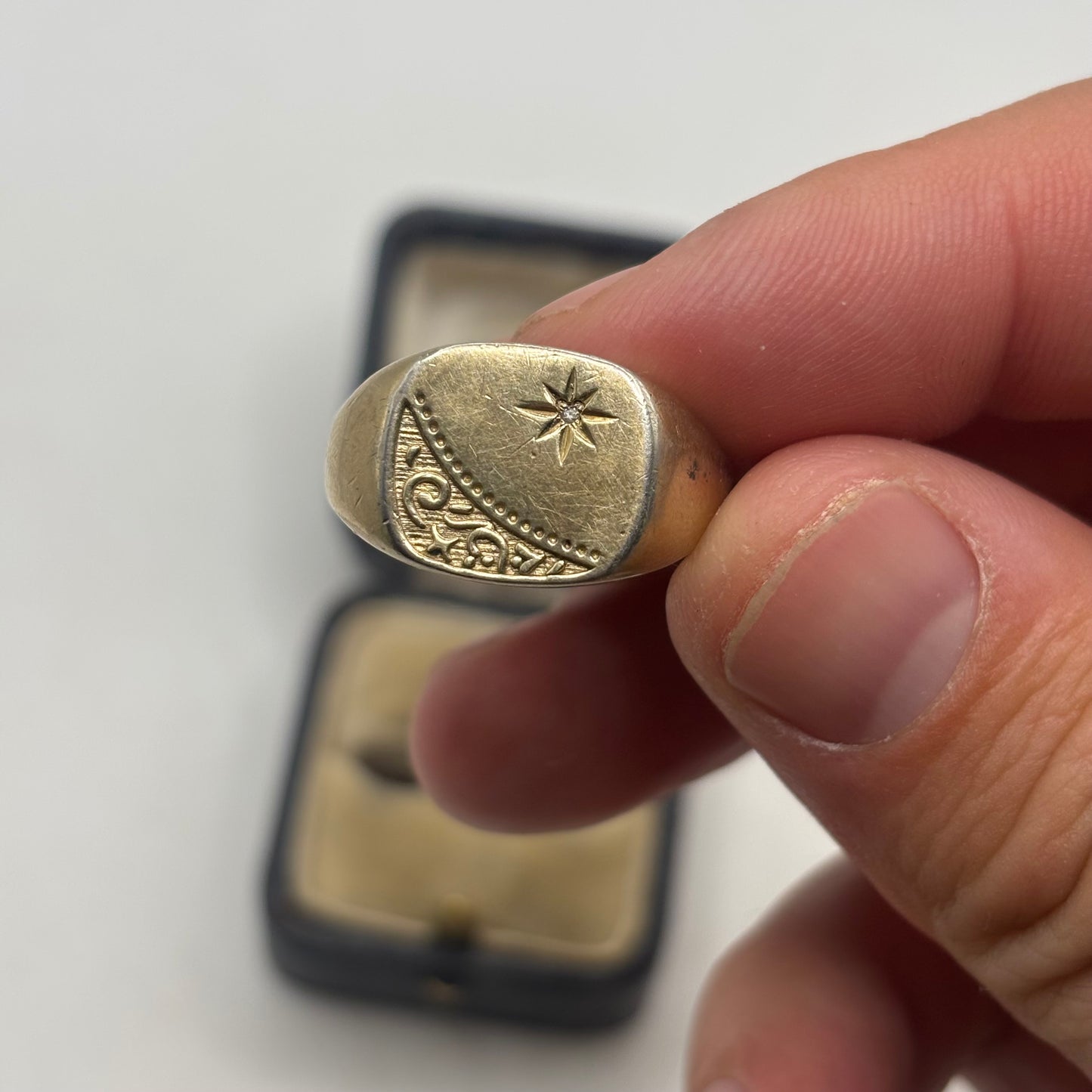 Gold On Silver Signet Ring (S)