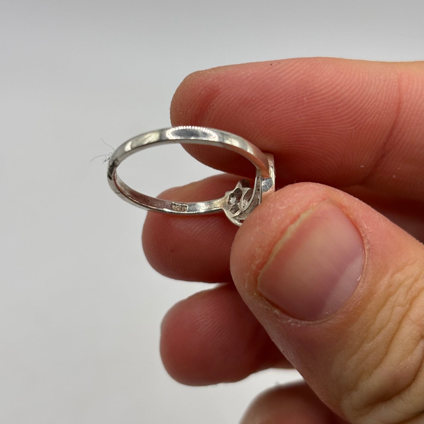 Silver Moon Ring