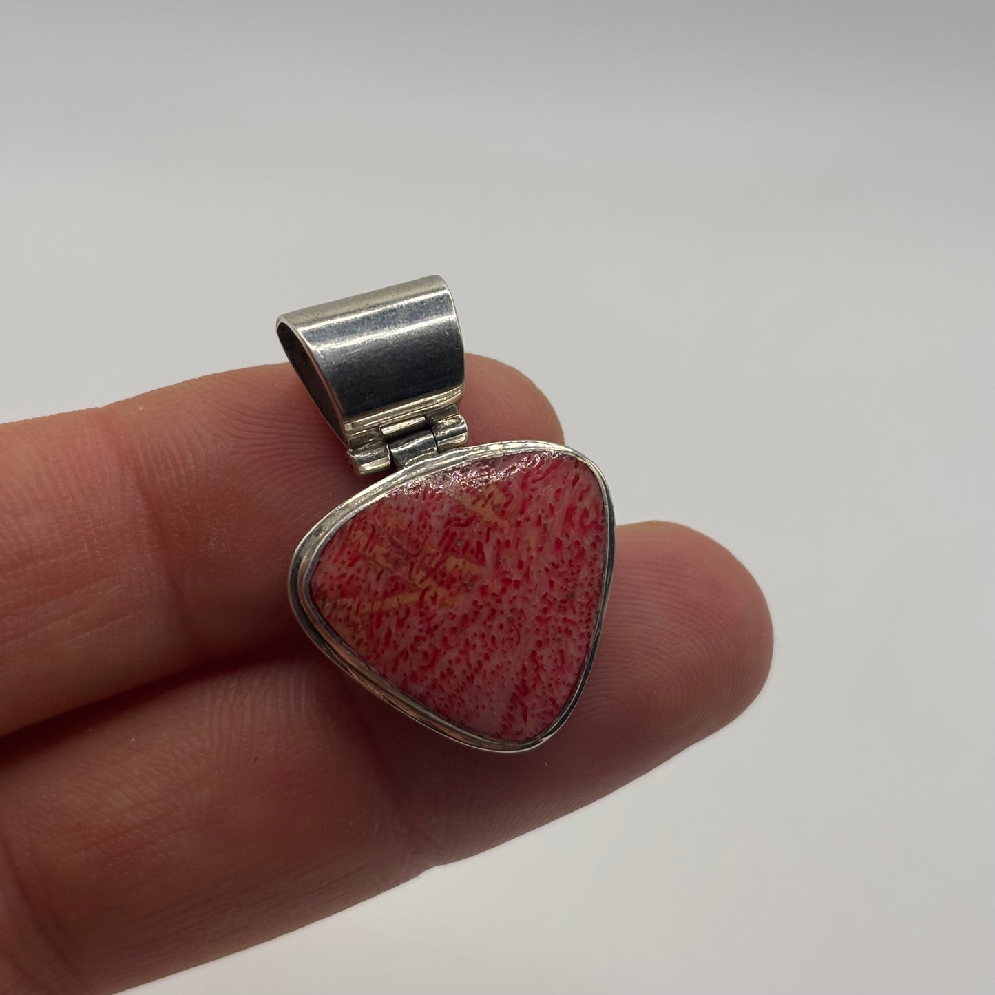 Silver Coral Pendant
