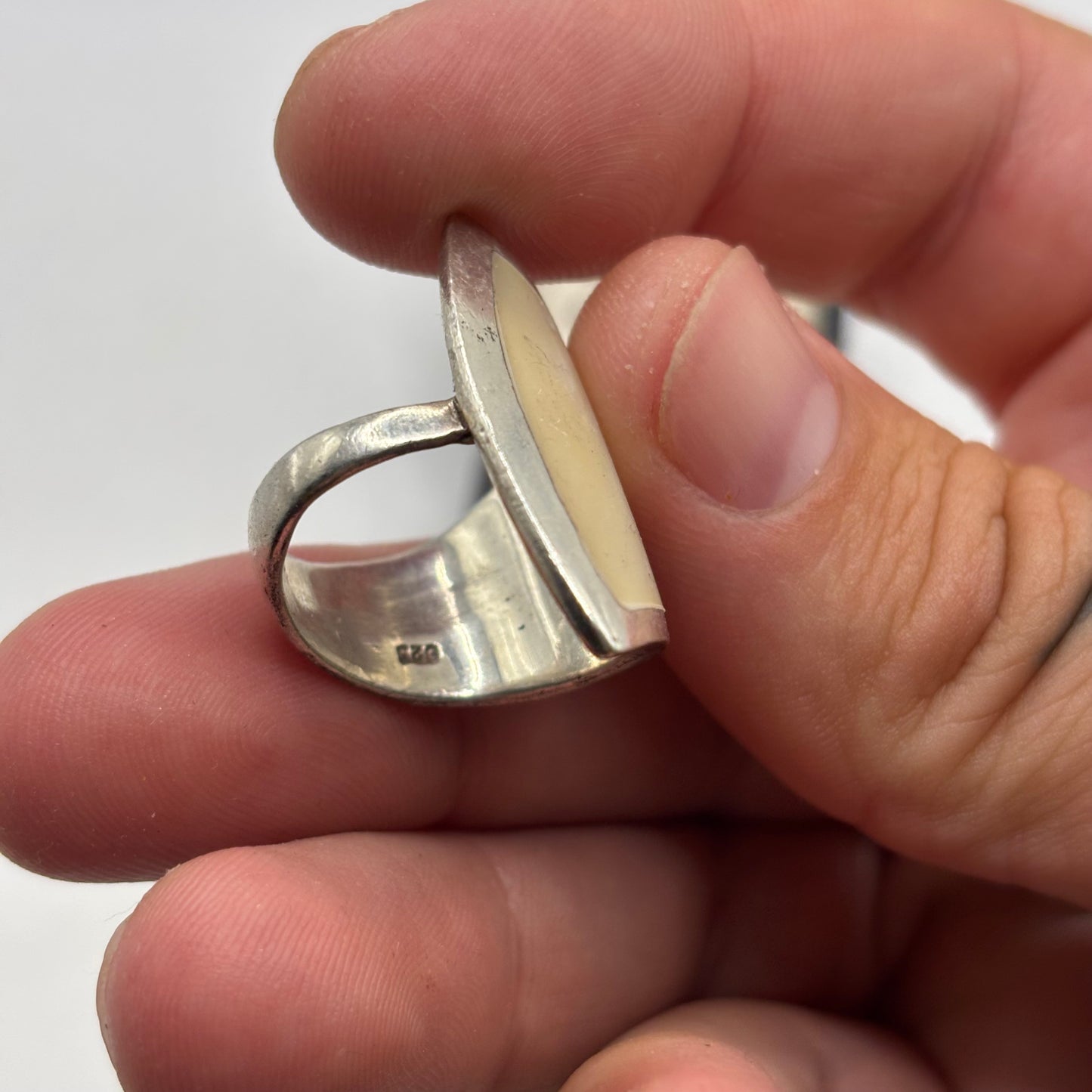 Silver Pearl Ring (M)