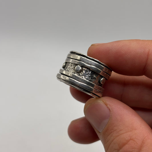 Silver Heavy Spinner Ring